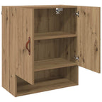 Armadietto a muro rovere artigianale 60 x 31 x 70 cm