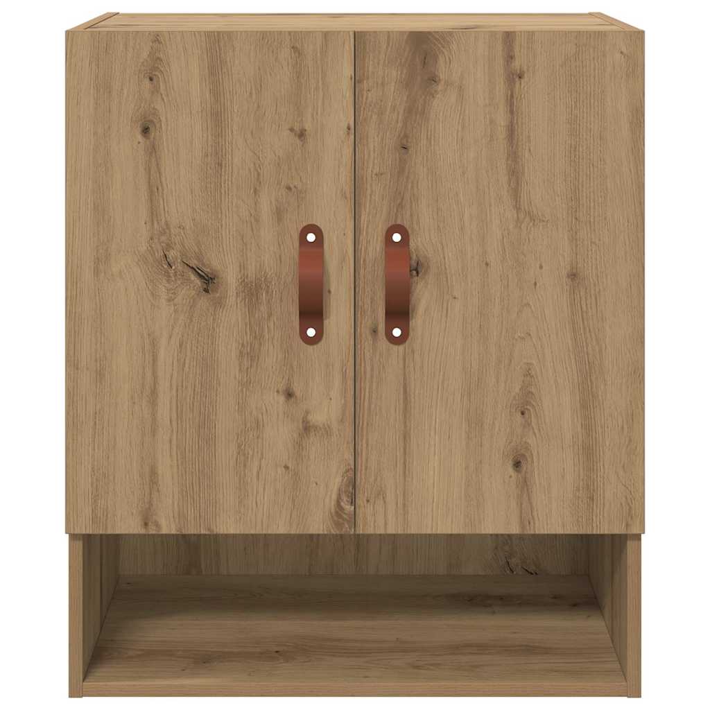 Armadietto a muro rovere artigianale 60 x 31 x 70 cm