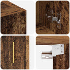 Armadietto a muro Legno vecchio 60 x 31 x 70 cm