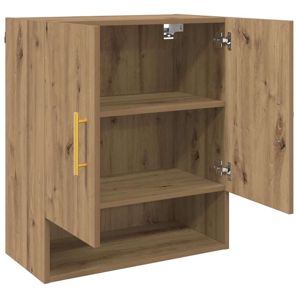 Armadietto a muro rovere artigianale 60 x 31 x 70 cm