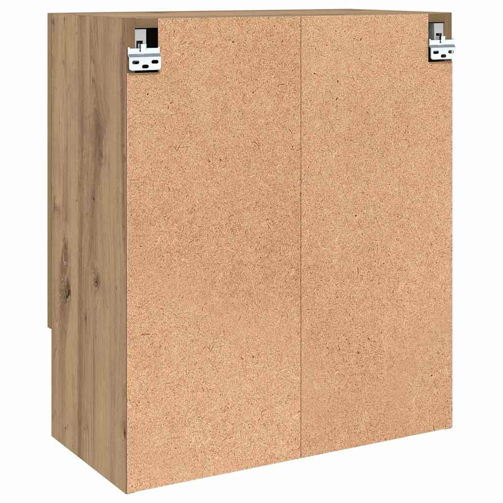 Armadietto a muro rovere artigianale 60 x 31 x 70 cm