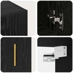 Armadietto a muro Rovere nero 60 x 31 x 70 cm Legno multistrato