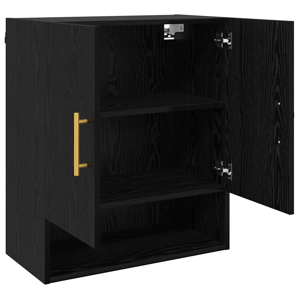 Armadietto a muro Rovere nero 60 x 31 x 70 cm Legno multistrato