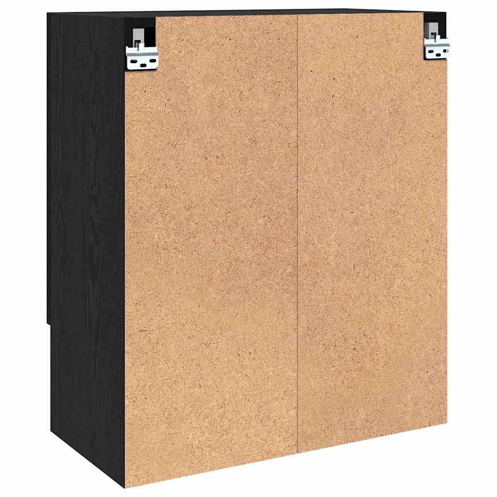Armadietto a muro Rovere nero 60 x 31 x 70 cm Legno multistrato