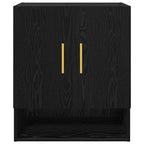 Armadietto a muro Rovere nero 60 x 31 x 70 cm Legno multistrato