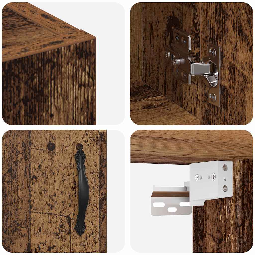 Mobiletto a muro Legno vecchio 60 x 31 x 70 cm