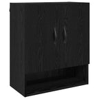 Mobiletto a muro Rovere Nero 60 x 31 x 70 cm Legno multistrato