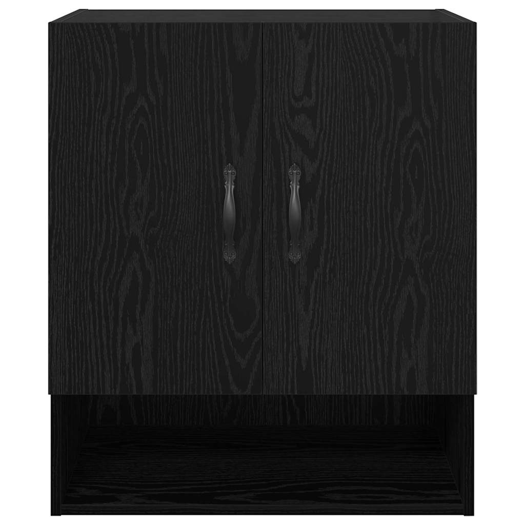 Mobiletto a muro Rovere Nero 60 x 31 x 70 cm Legno multistrato