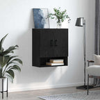 Armadietto a muro Rovere nero 60 x 31 x 70 cm Legno multistrato