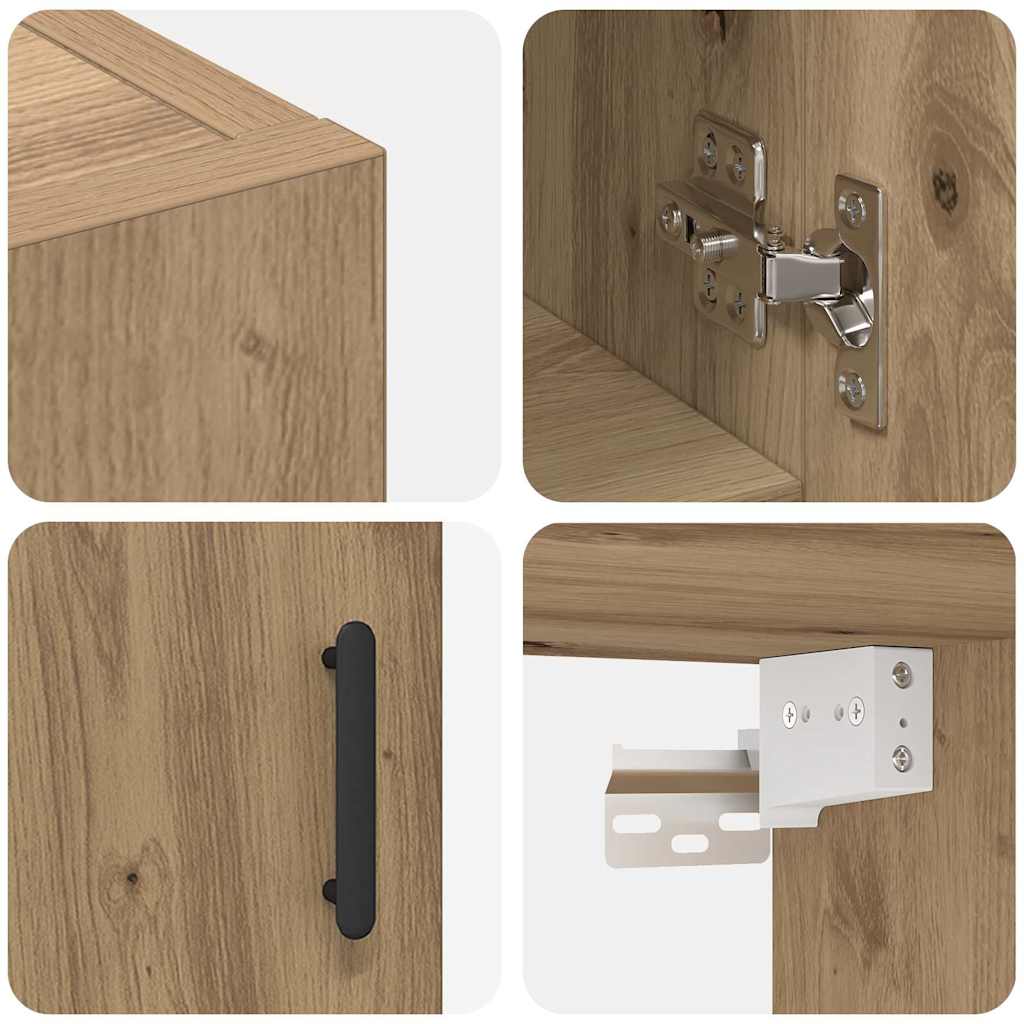 Mobiletto a muro Rovere artigianale 60 x 31 x 70 cm