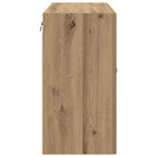 Armadietto a muro rovere artigianale 60 x 31 x 60 cm