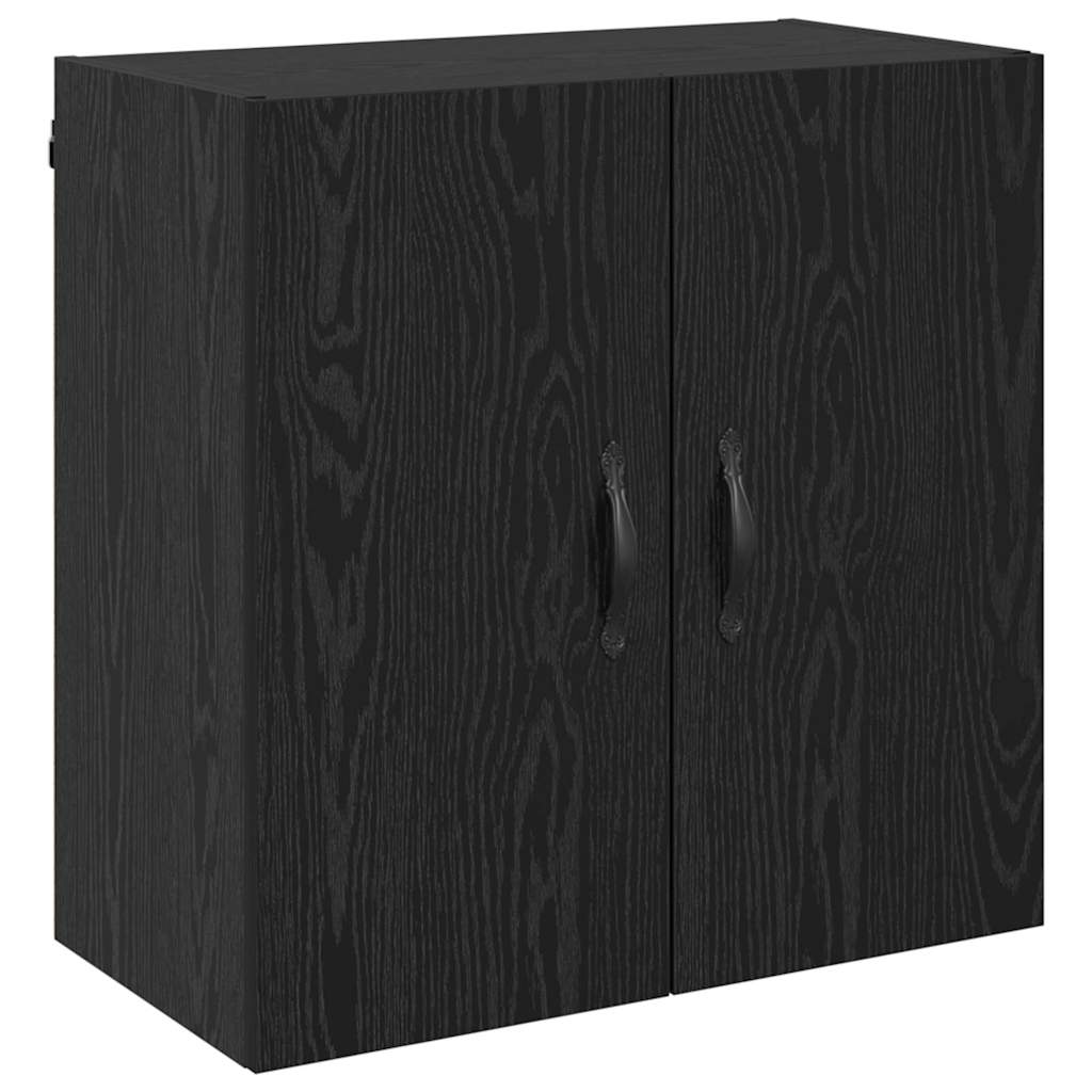 Mobiletto a muro Rovere Nero 60 x 31 x 60 cm Legno multistrato