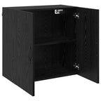 Mobiletto a muro Rovere Nero 60 x 31 x 60 cm Legno multistrato