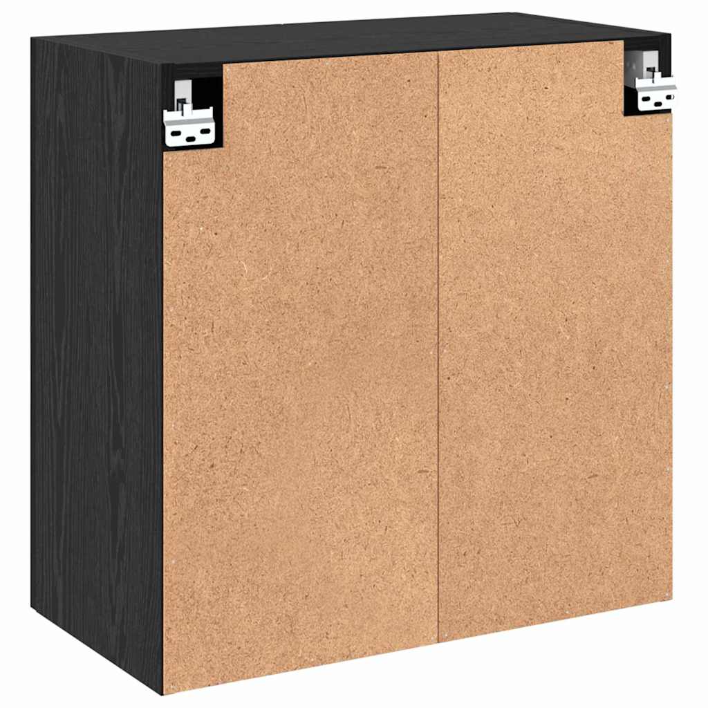 Mobiletto a muro Rovere Nero 60 x 31 x 60 cm Legno multistrato