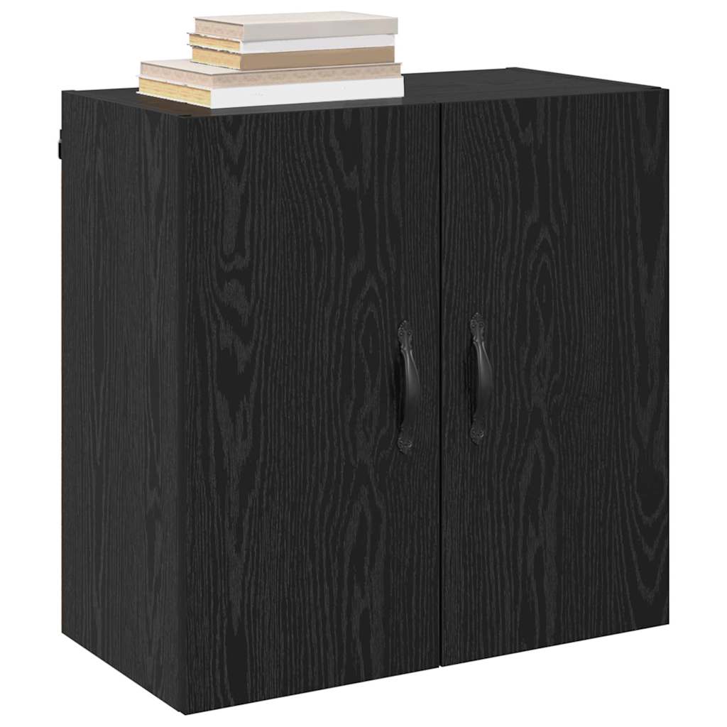 Mobiletto a muro Rovere Nero 60 x 31 x 60 cm Legno multistrato