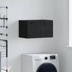 Mobiletto a muro Rovere Nero 60 x 36,5 x 35 cm