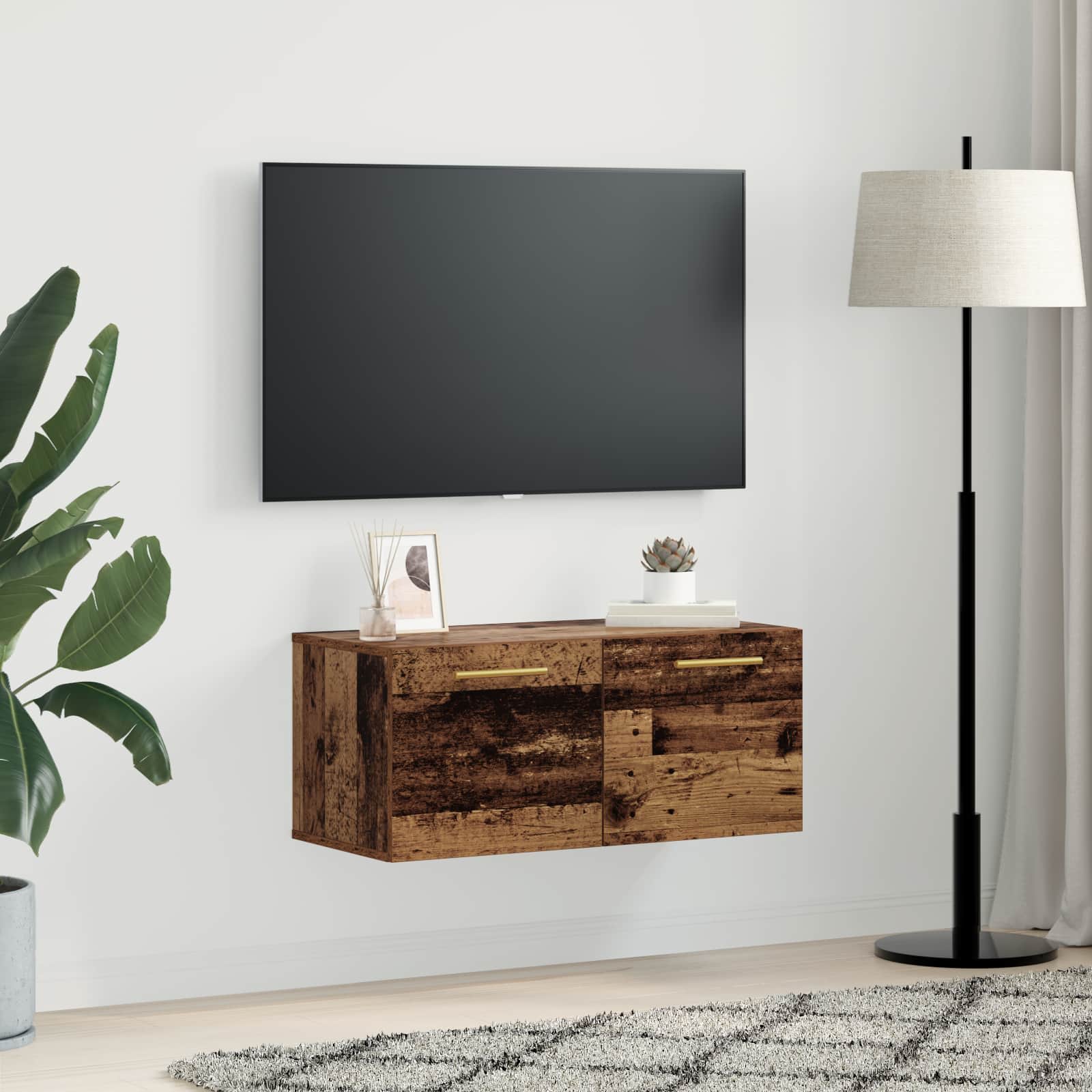 Armadietto a muro Legno vecchio 80 x 36.5 x 35 cm