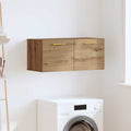 Armadietto a muro rovere artigianale 80 x 36.5 x 35 cm
