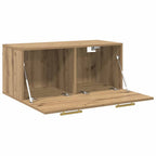 Armadietto a muro rovere artigianale 80 x 36.5 x 35 cm