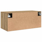 Armadietto a muro rovere artigianale 80 x 36.5 x 35 cm