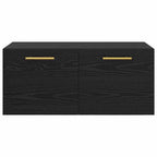 Armadietto a muro Rovere nero 80 x 36.5 x 35 cm