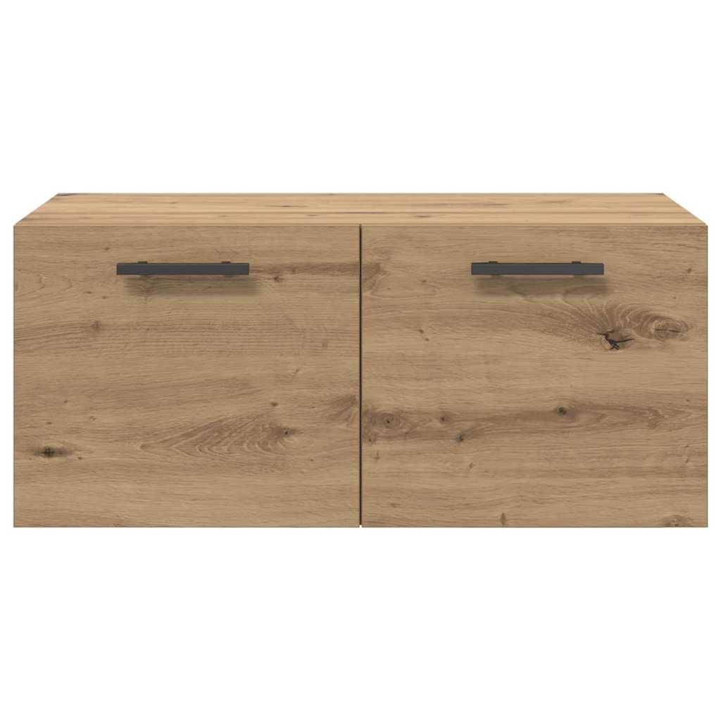 Armadietto a muro rovere artigianale 80 x 36.5 x 35 cm