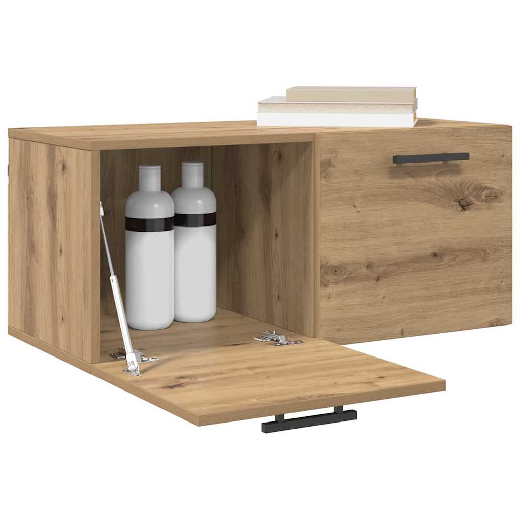 Armadietto a muro rovere artigianale 80 x 36.5 x 35 cm