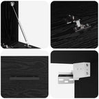 Armadietto a muro Rovere nero 80 x 36.5 x 35 cm