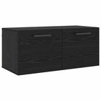 Armadietto a muro Rovere nero 80 x 36.5 x 35 cm