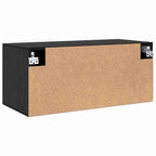 Armadietto a muro Rovere nero 80 x 36.5 x 35 cm