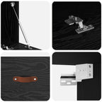 Mobiletto a muro Rovere Nero 100 x 36,5 x 35 cm