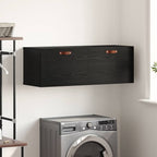 Mobiletto a muro Rovere Nero 100 x 36,5 x 35 cm