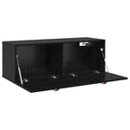 Mobiletto a muro Rovere Nero 100 x 36,5 x 35 cm