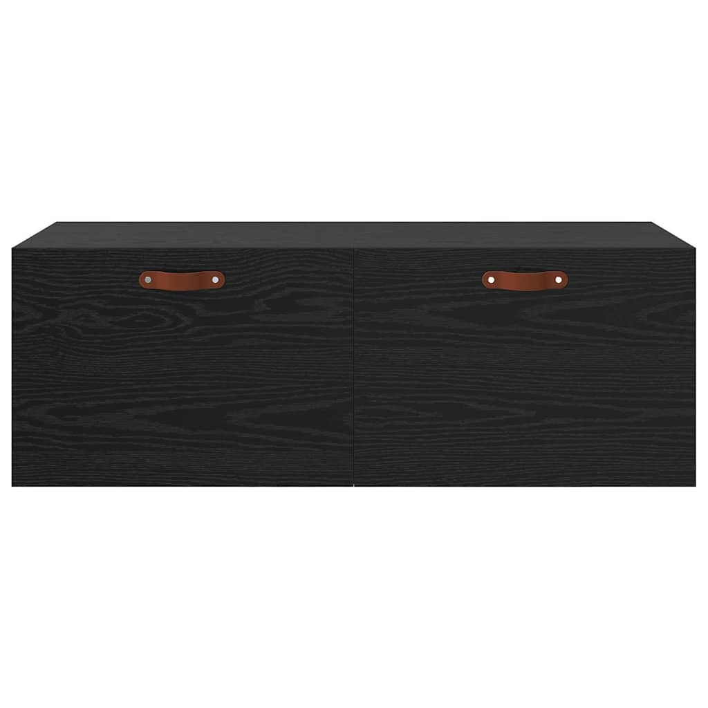 Mobiletto a muro Rovere Nero 100 x 36,5 x 35 cm