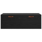 Mobiletto a muro Rovere Nero 100 x 36,5 x 35 cm