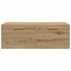 Armadietto a muro rovere artigianale 100 x 36.5 x 35 cm