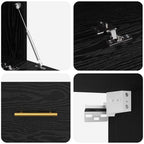 Armadietto a muro Rovere nero 100 x 36.5 x 35 cm