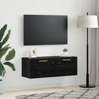 Armadietto a muro Rovere nero 100 x 36.5 x 35 cm