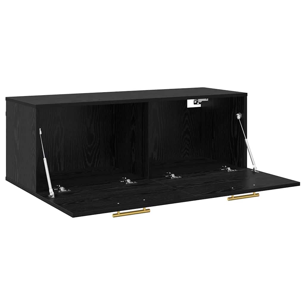 Armadietto a muro Rovere nero 100 x 36.5 x 35 cm