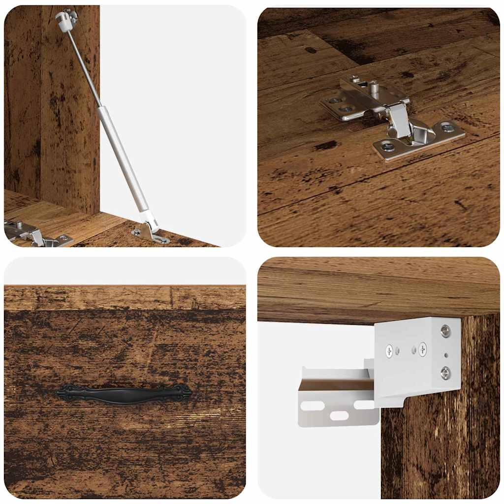 Mobiletto a muro Legno vecchio 100 x 36,5 x 35 cm