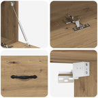 Mobiletto a muro Rovere artigianale 100 x 36,5 x 35 cm