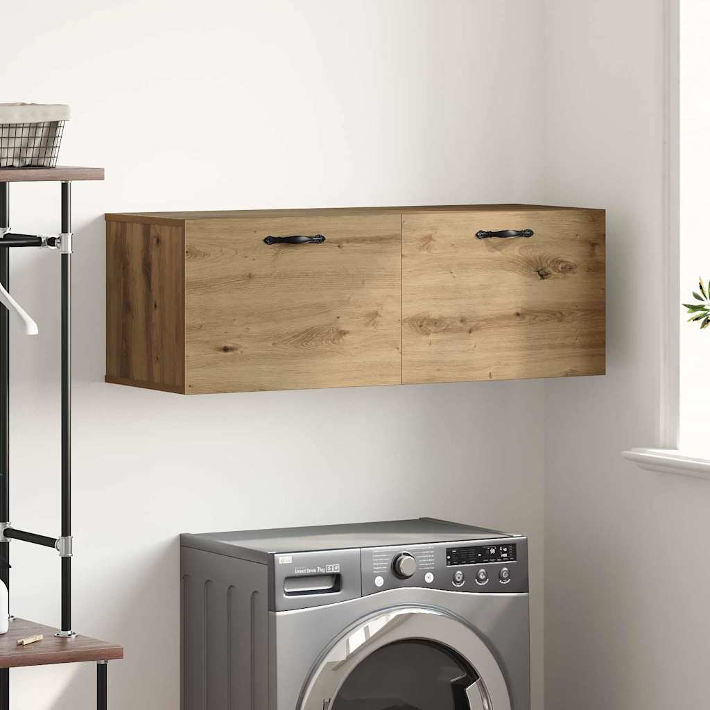 Mobiletto a muro Rovere artigianale 100 x 36,5 x 35 cm