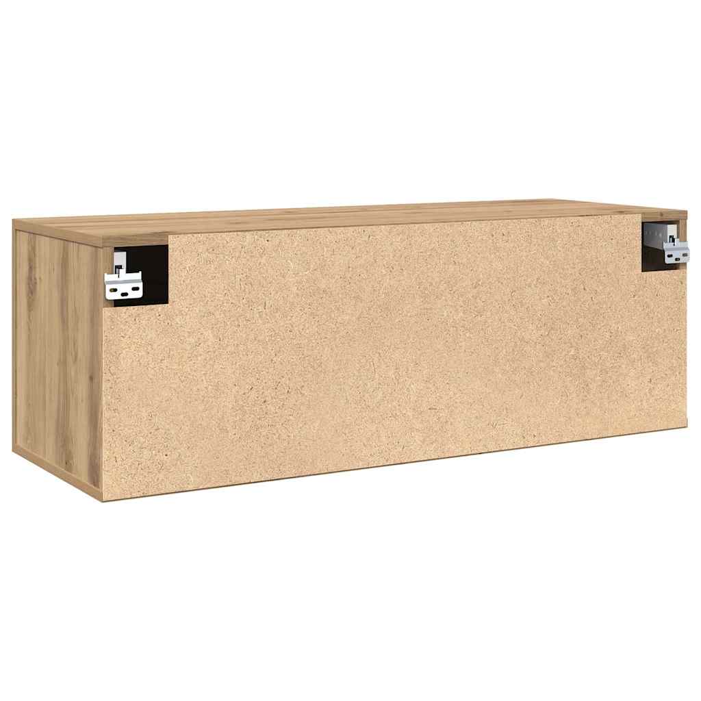 Mobiletto a muro Rovere artigianale 100 x 36,5 x 35 cm