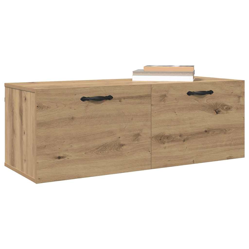 Mobiletto a muro Rovere artigianale 100 x 36,5 x 35 cm