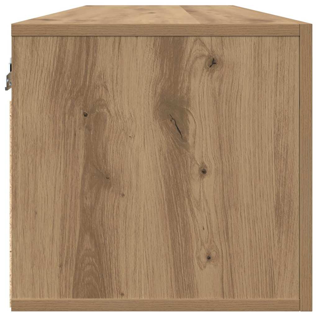 Mobiletto a muro Rovere artigianale 100 x 36,5 x 35 cm