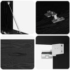 Mobiletto a muro Rovere Nero 100 x 36,5 x 35 cm