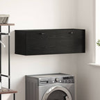 Mobiletto a muro Rovere Nero 100 x 36,5 x 35 cm