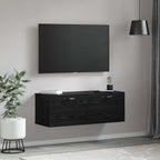 Mobiletto a muro Rovere Nero 100 x 36,5 x 35 cm