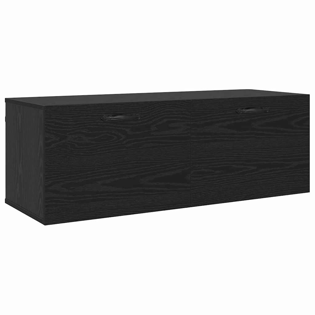 Mobiletto a muro Rovere Nero 100 x 36,5 x 35 cm