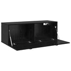 Mobiletto a muro Rovere Nero 100 x 36,5 x 35 cm